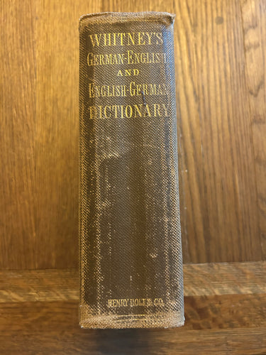 Whitney’s German-English and English-German Dictionary