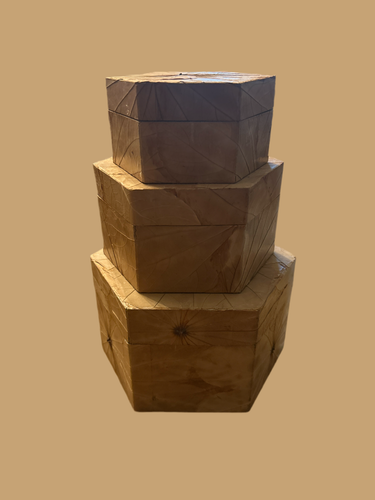 Leaf Wooden Nesting Box Set