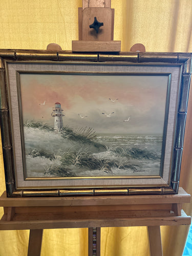 Lighthouse Seaside By Gordon Painting