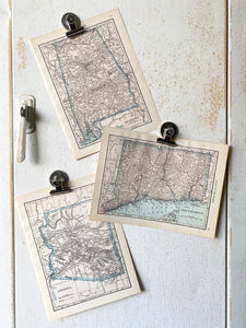 Alaska/ Alabama Vintage Map
