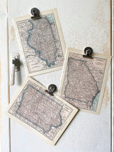 Load image into Gallery viewer, Georgia/ Idaho Vintage Map