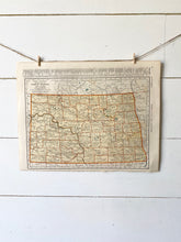 Load image into Gallery viewer, North Carolina / North Dakota Vintage Map