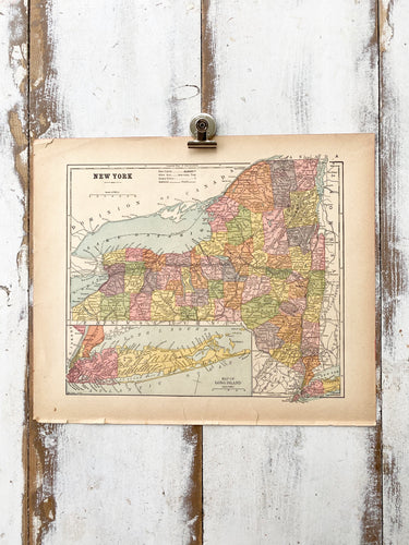 New York Vintage Map