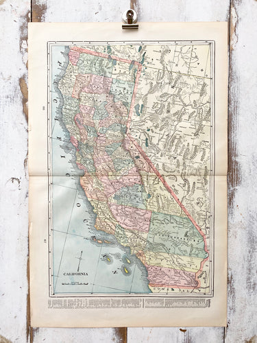 California Vintage Map