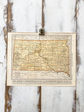 Load image into Gallery viewer, Texas / South Dakota Vintage Map